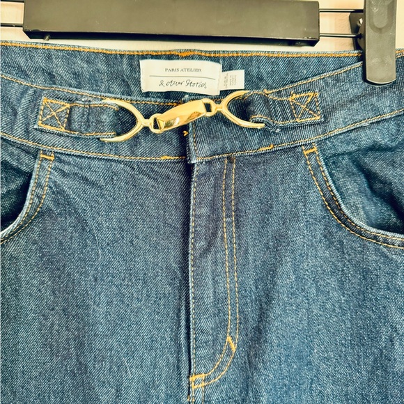 & Other Stories Straight Gold-Buckle Jeans - Picture 15 of 16